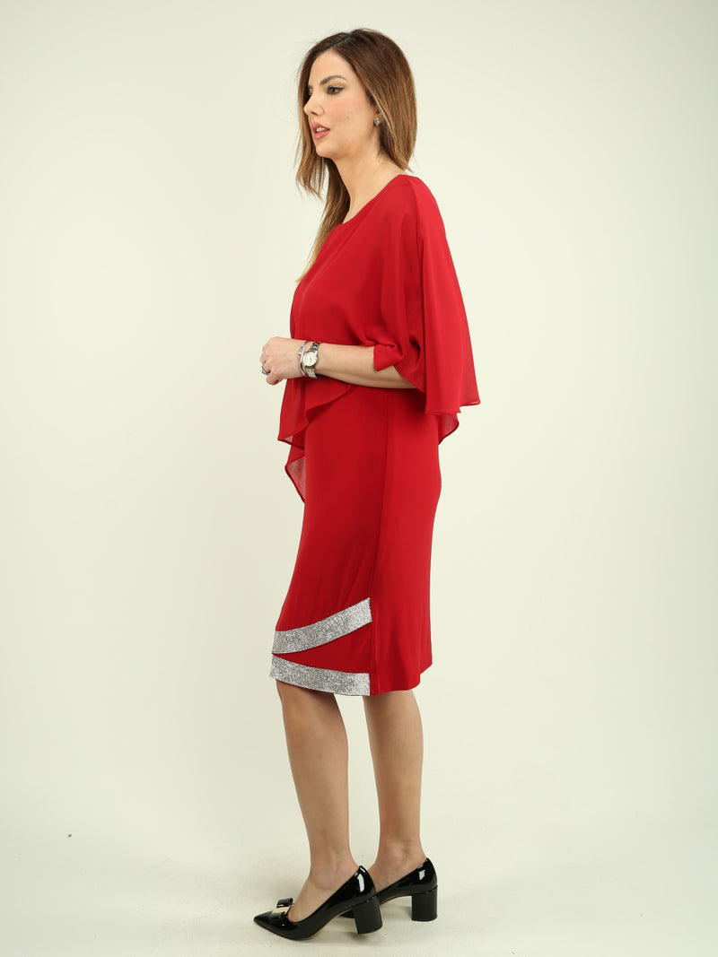 Asymmetrical Chiffon Dress