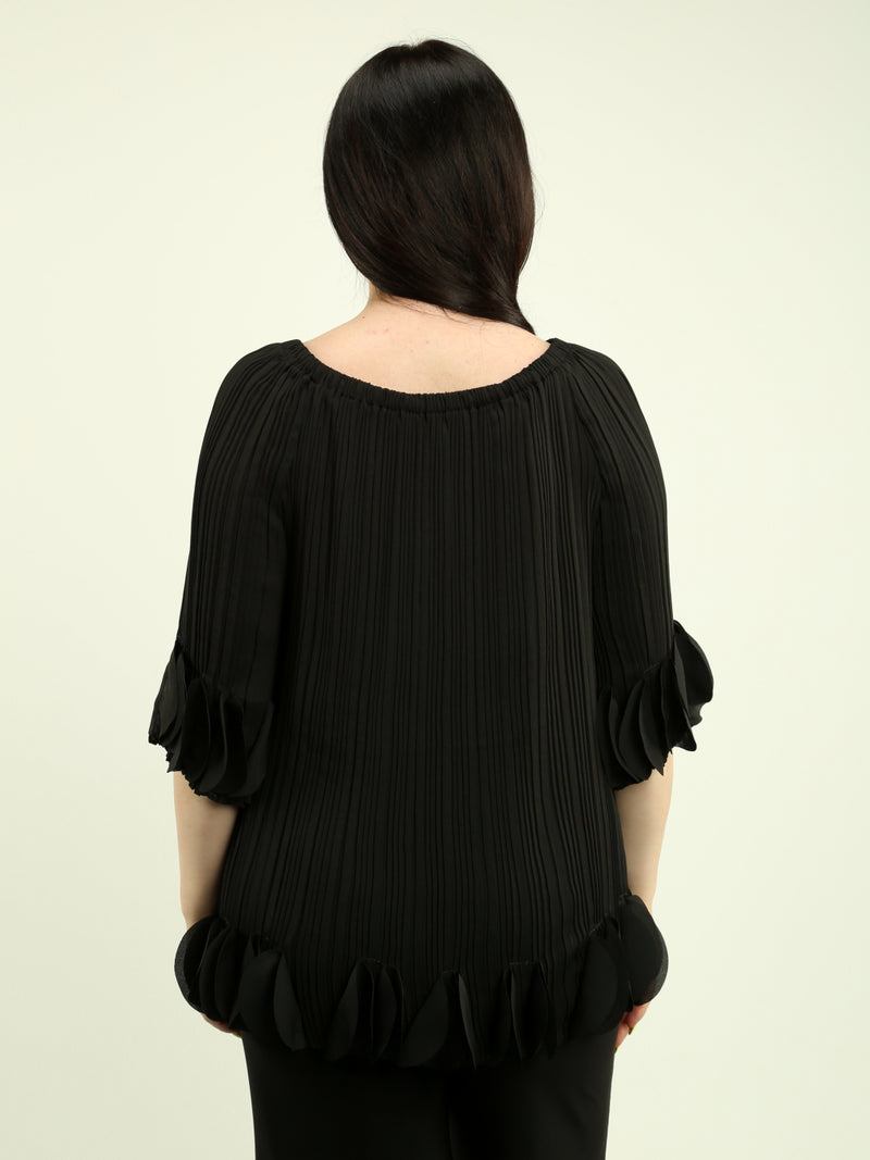 Pleated Tiered Blouse