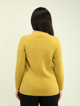 Ribbed Mock Neck Sweater