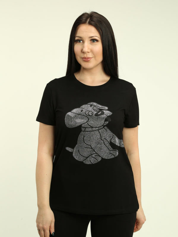 Rhinestone Dog Top