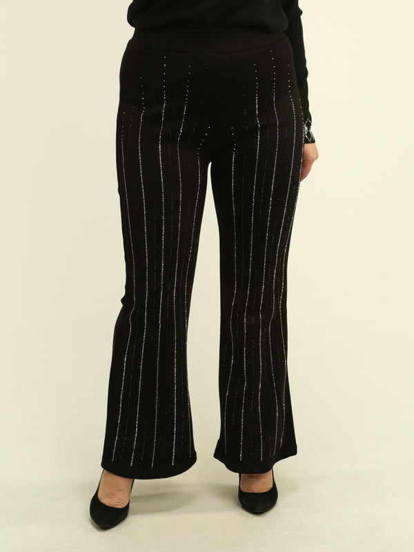 Rhinestone Flare Pants