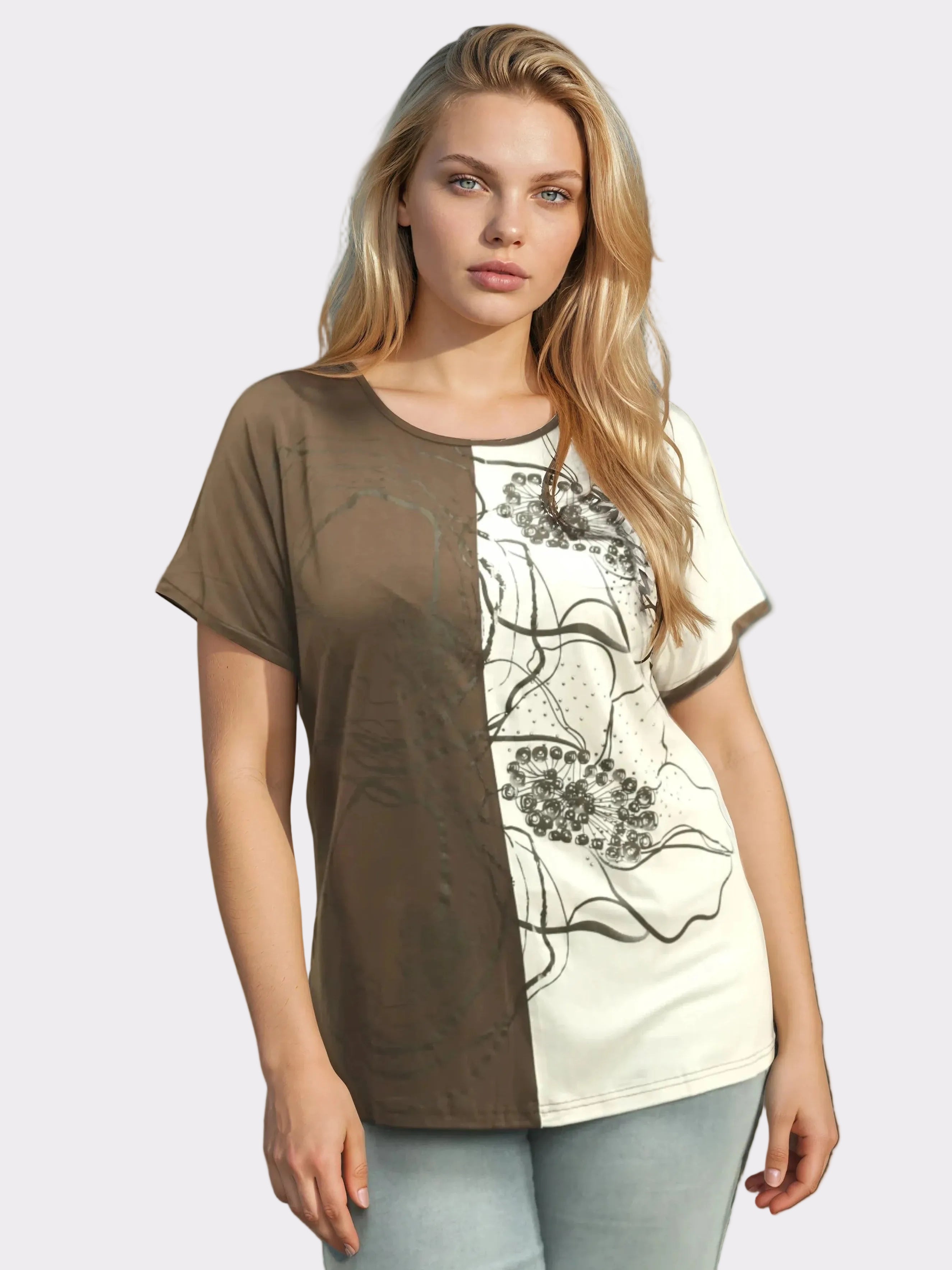 Floral Split Design Top