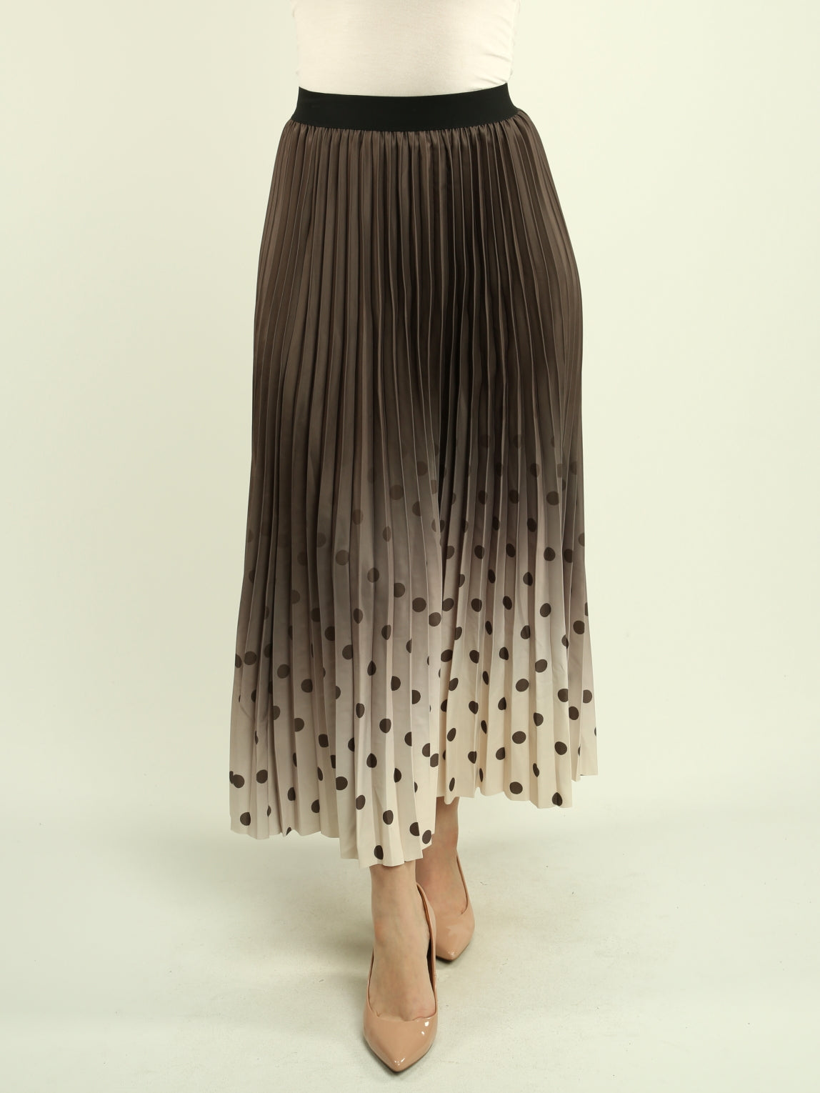 Multi-Print Pleated Skirt