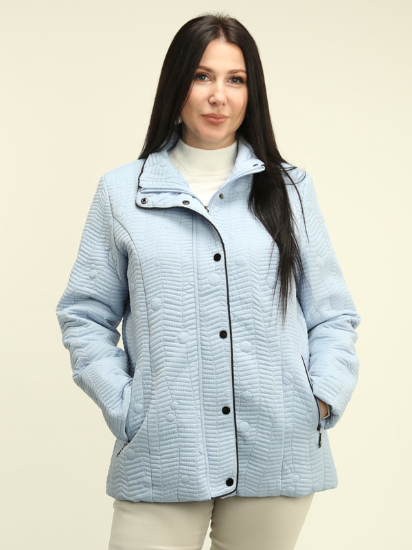 Circle & Stripe Quilted Jacket