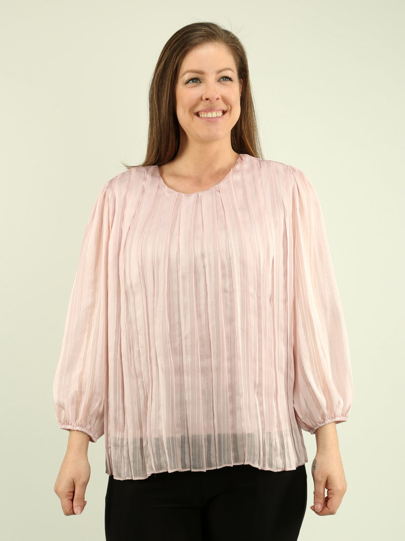 Pleated Chiffon Blouse