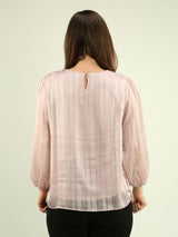 Pleated Chiffon Blouse