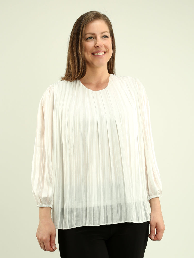 Pleated Chiffon Blouse