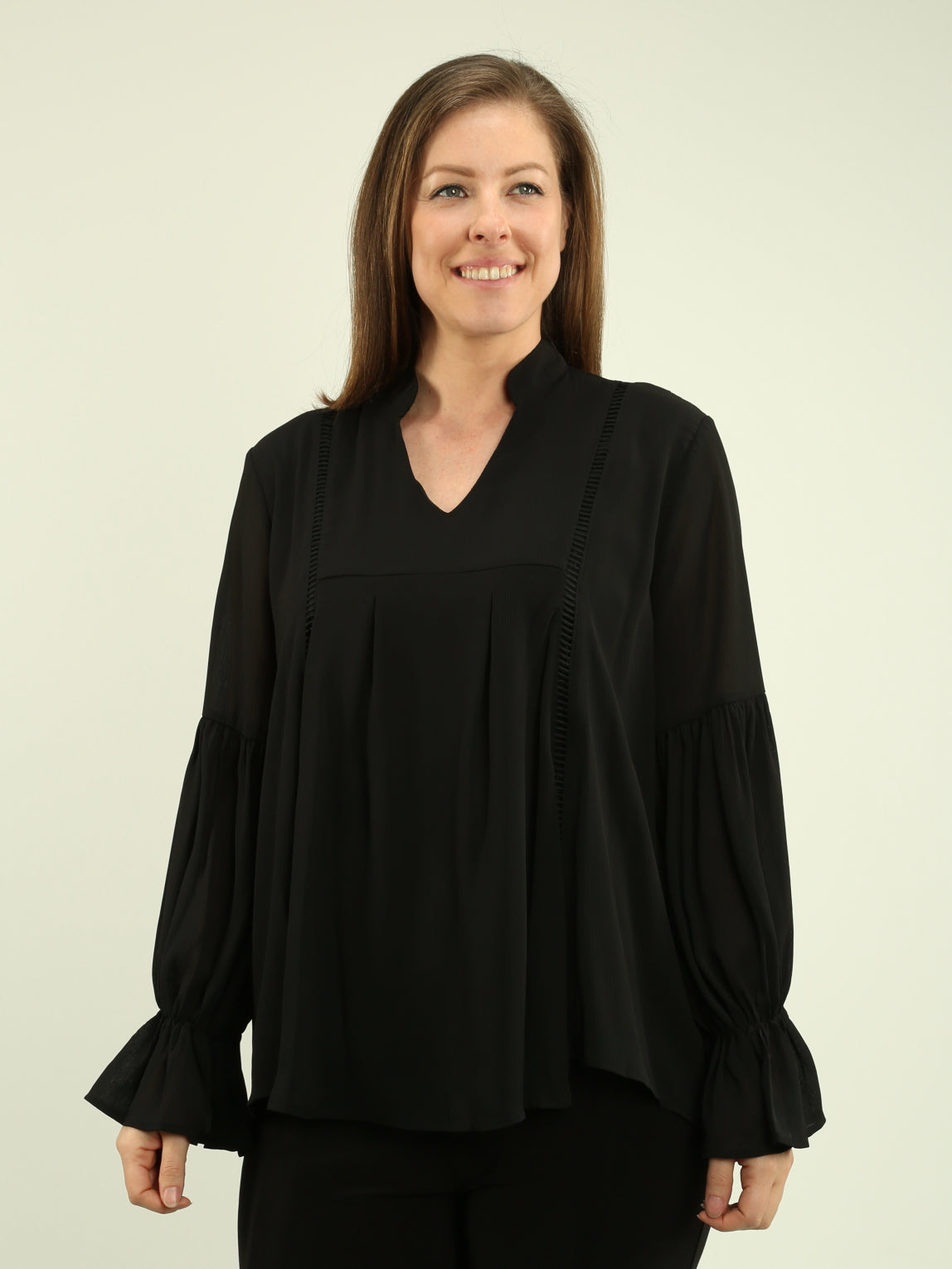 Ruffle Sleeve Blouse