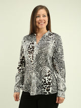 Multi-Print Blouse