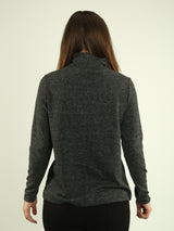 Embellished Cowl Neck Sweater