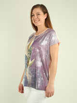 Shimmering Feather Tee