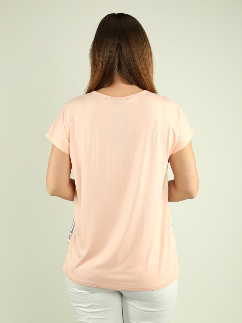 Shimmering Feather Tee