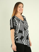Geometric Print Top